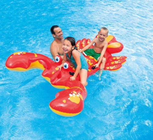 Inflatable Float Ride-On Lobster Swimming Pool Toy For Kids Rideable