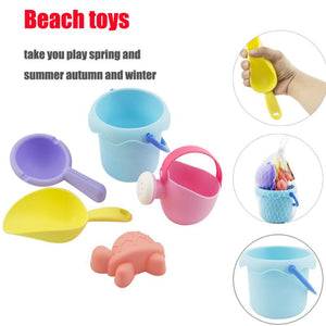 Beach toys for kids sand water Summer children beach toy TPE Sandbeach Kids Beach Castle Bucket Spade Shovel Rake Water Tool