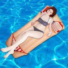 Swimming Pool Water Toy Giant Yellow Inflatable Slice Floating Bed Raft Swimming Ring Air Mattress Swimming Float Mattress Air