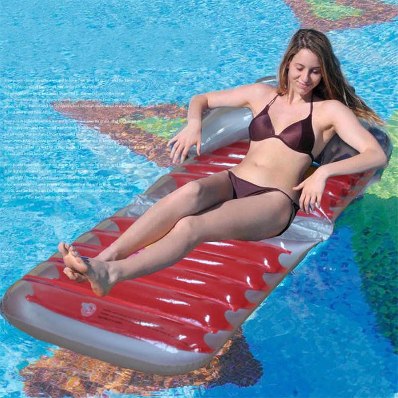 Outdoor Sport Swimming Pool Inflatable Bed Floats Foldable Chair Floating Bed Lounge Beach Raft Air Mattress