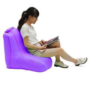 Fast Inflatable Lazy bag Air Sofa 190T Polyester Air Inflatable Chair Sofa Portable Water-resistant folding sleeping Camping Bag