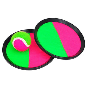 CCINEE 3PCs/set Sucker Sticky Ball Outdoor Fun Sports Toy Throw Catch Ball Game Activity Toys Beach Garden Ball Game Sucker Disc