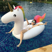 Inflatable Flamingo 150CM 60 Inch Giant Pool Float Pink Ride-On Swimming Ring Adults Children Water Holiday Party Toys Piscina