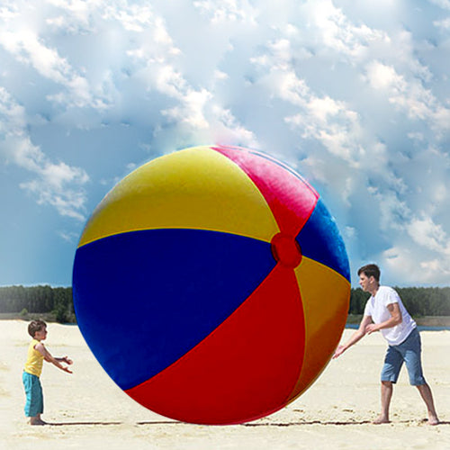 200CM Gigantic Beach Ball Charm Super Large Colorful Inflatable Ball Swimming Pool Outdoor Play Games Fun Toy For Children Adult
