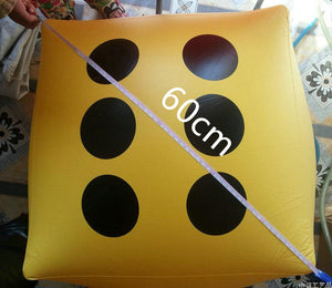 Kindergarten Interactive Tos Giant Inflatable Dice Toy Ball Outdoor Games Kids Fun Sports Equipment Family Beach Party Supplies